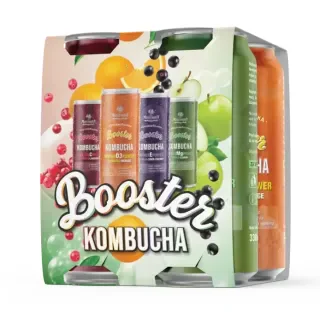 Kombucha 4pack-limenke, sva 4 okusa u jednom paketu