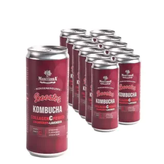Kombucha Collagen C Power, okus brusnica & lavanda (11+1 gratis)