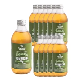 Kombucha Sport Mg Power, okus jabuka & limun (11+1 gratis)